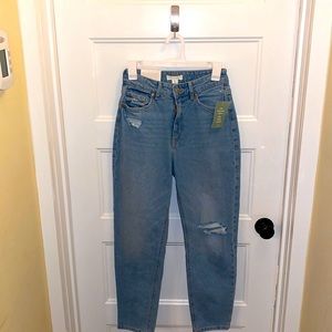 H&M high rise mom jeans, size 4 NWT